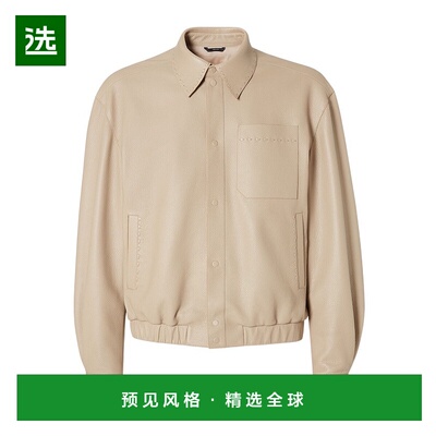 香港直邮Fendi Selleria 夹克衫 FPJ884ATG3长袖皮衣皮夹克