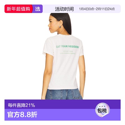 1h可退 香港直邮redone 女士 Artichokes 经典款T恤 02402WCGT359