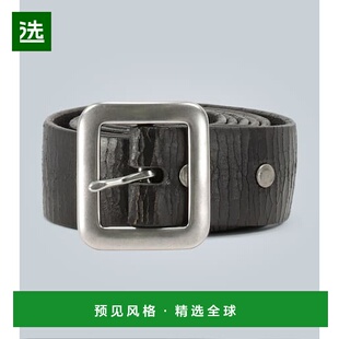 1h可退 香港直邮RRL 拉夫·劳伦RRL 男士 磨光皮带腰带 black黑色