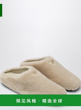 香港直邮Prada 普拉达 女士 浅褐色毛羊皮木屐 1R130O010173F0485