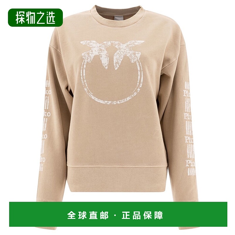 1h可退 香港直邮Pinko 品高 女士 圆领运动衫 104618A2CV长袖