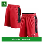 美国直邮 Fanatics 男款 1h可退 芝加哥公牛队胜利者后卫短裤 外