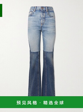 香港直邮Chloe 蔻依 女士 拼布喇叭牛仔裤 CH24WDP14159喇叭裤
