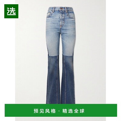 Chloe 蔻依 女士 拼布喇叭牛仔裤 CH24WDP14159喇叭裤
