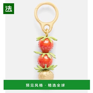 1h可退 香港直邮LOEWE 罗意威 女士 草莓红吊饰包袋配件
