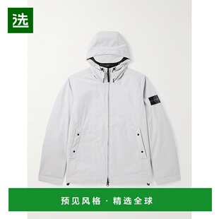 香港直邮Stone Island 石头岛 男士 Logo-Appliquéd Shell-R_e.d