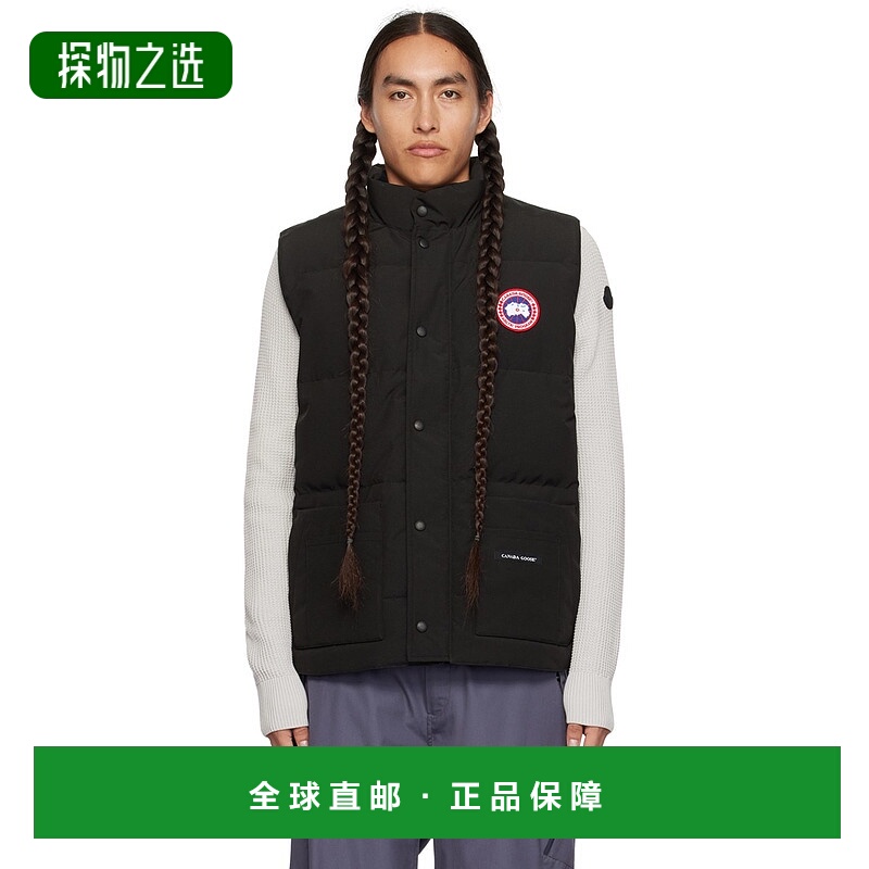 香港直邮Canada Goose 加拿大鹅 男士 黑色 Freestyle 羽绒马甲 4