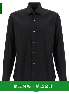 香港直邮BARBA 男士衬衫 I1U12P01PZ2708U0001 AW2025 黑色