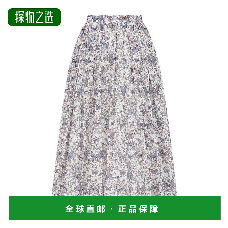 香港直邮Dior 中长喇叭半身裙 521J90A3A48