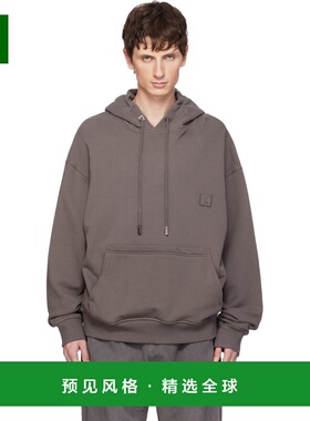 1h可退 香港直邮Wooyoungmi 吴阳米 男士 灰色 Flower Back Logo