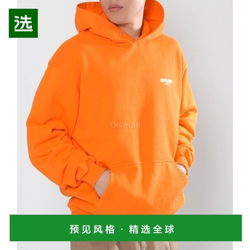 韩国直邮REPRESENT M04153 237 连帽拉链衫前后面Owners Club印花