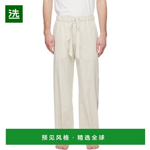 1h可退 香港直邮Tekla 男士 米色睡裤 STPANTS406PinStripes