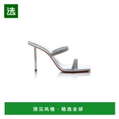 水晶网丝凉鞋 1h可退 metal金属 女士 Rih 香港直邮Amina Muaddi