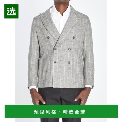 1h可退 香港直邮Tagliatore 男士 Montecarlo 双排扣夹克 1SMC20K