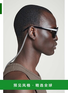 欧洲直邮COS 男士黑色/白色黄铜太阳镜新款