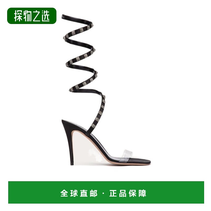 香港直邮Valentino 徽标弹簧踝带高跟凉鞋 WS0GJ4INI华伦天奴