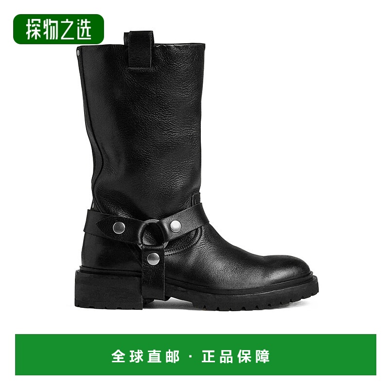 香港直邮Golden Goose Deluxe Brand 圆头短筒靴 GWF00870.F00697