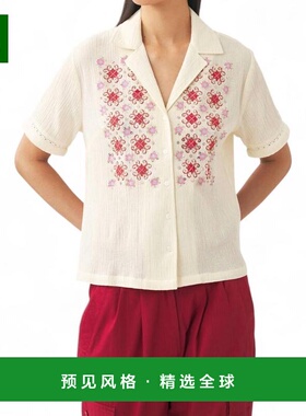 1h可退 【美国直邮】Antik Batik Jena衬衫 女士棉质绉布衬衫 经