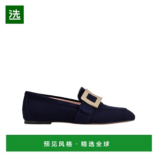 香港直邮Roger Vivier 绒面乐福鞋 RVW63442470HR0单鞋一脚蹬