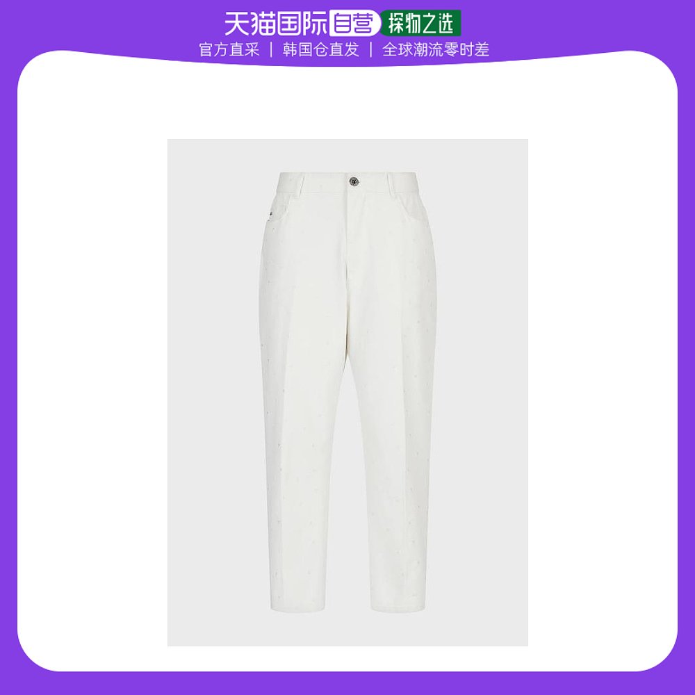 韩国直邮EMPORIO ARMANI22FW牛仔直筒裤男6L1J79 1NKXZWhite