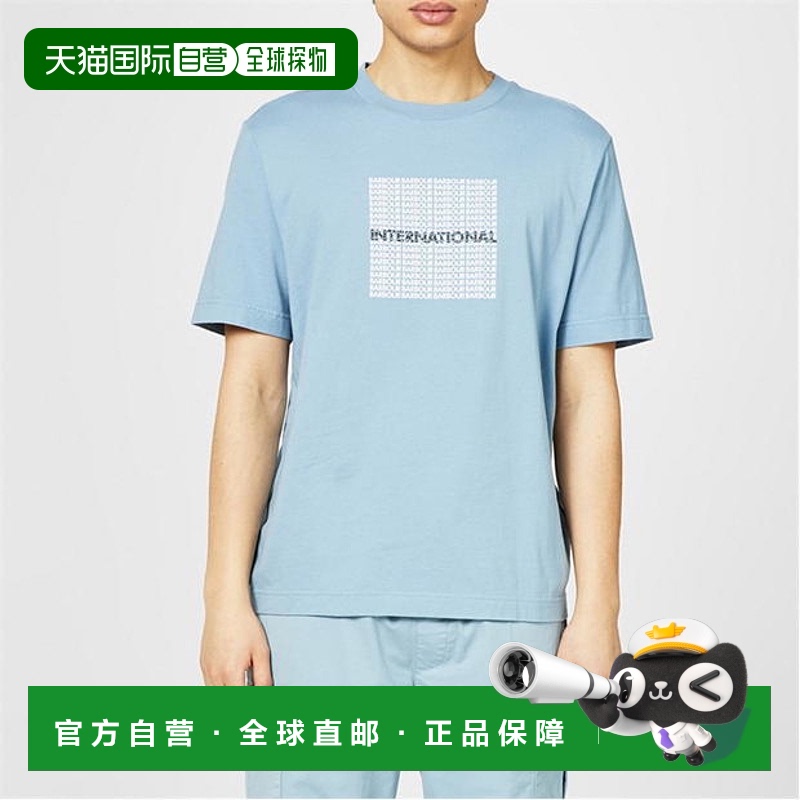 1h可退 香港直邮Barbour 巴伯尔 男士 Eco T恤 blue蓝色 舒适时尚