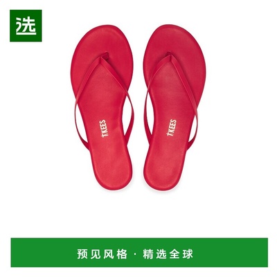 1h可退 香港直邮TKEES 女士 Solids 人字拖 SOLINO19 red红色 舒