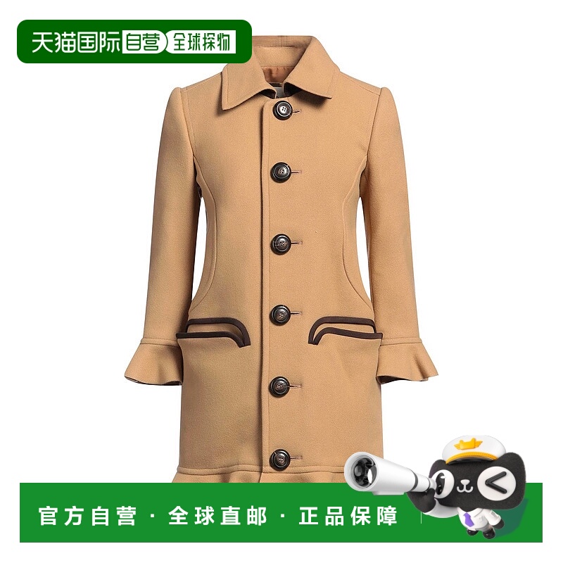 1h可退 香港直邮Dsquared2 二次方 女士 大衣 brown棕色 舒适时尚