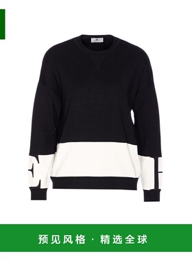 1h可退 香港直邮Elisabetta Franchi 女士 雙色圓領套頭衫 MK01S5