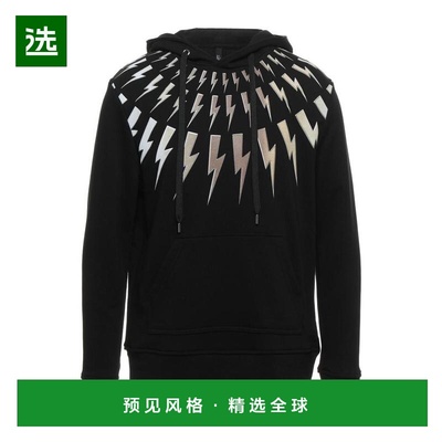 1h可退 【美国直邮】neil barrett 男士 帽衫运动夹克衫