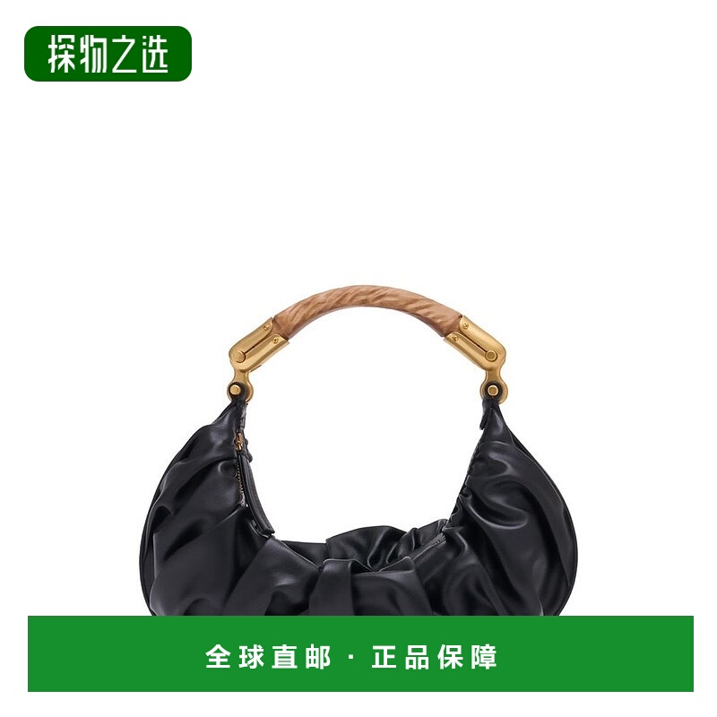 香港直邮Balmain 巴尔曼 女士 中 Ebene 褶飾單肩包 FN0BT028LPRG