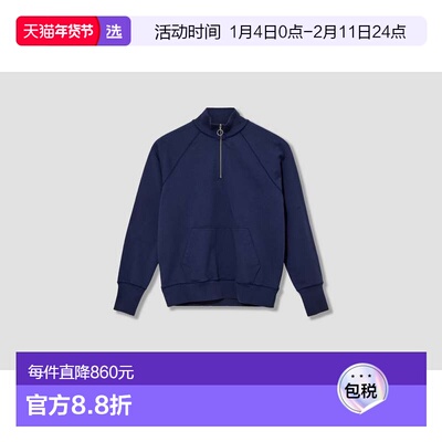 1h可退 香港直邮Drake's 女士 LS DR2A5M 24197-04 棉质1/4拉链海