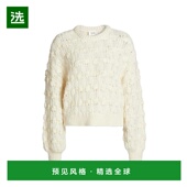 1h可退 圆领羊毛羊绒针织宽松 长款 美国直邮 frame女士毛衣长袖