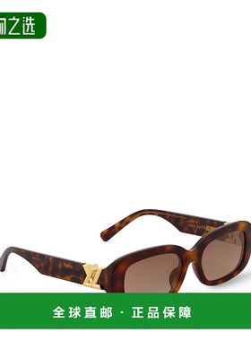 自营欧洲直邮LV路易威登 女士玳瑁色醋酸纤维椭圆形太阳镜