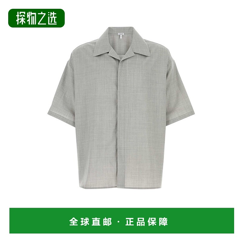 香港直邮LOEWE 罗意威 男士 灰色羊毛衬衫 H526Y05WFB