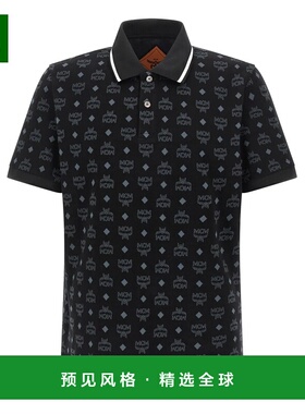 香港直邮MCM 男士POLO衫 MHTGSMM03BK SS2026 黑色 Press polo sh