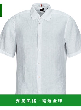 欧洲直邮BOSS 男士 Rash_2 短袖衬衫 白色