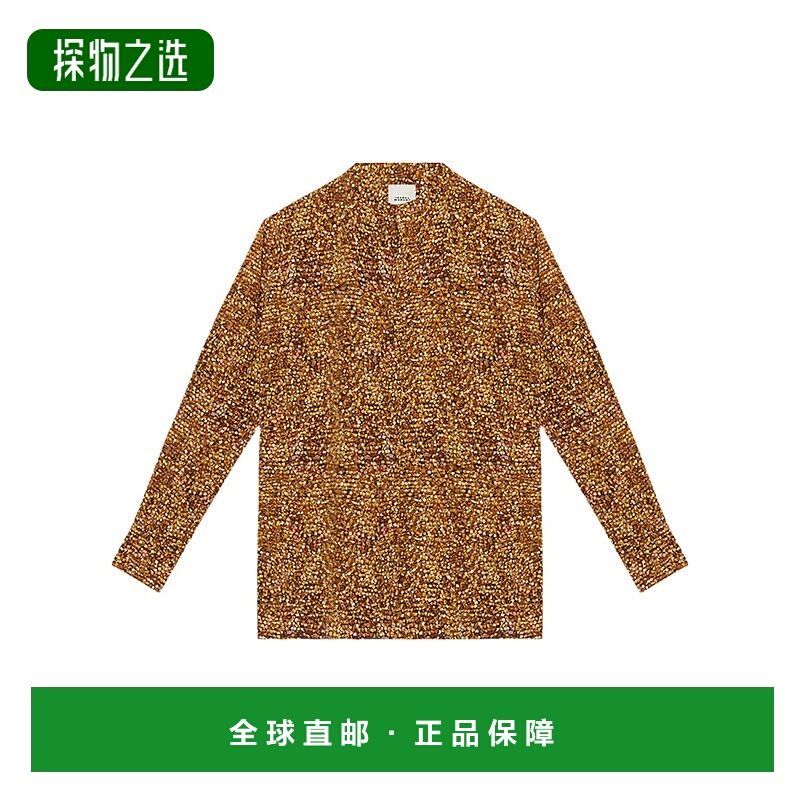 香港直邮Isabel Marant sima 印花真丝罩衫 HT0716FAC3J08I长袖