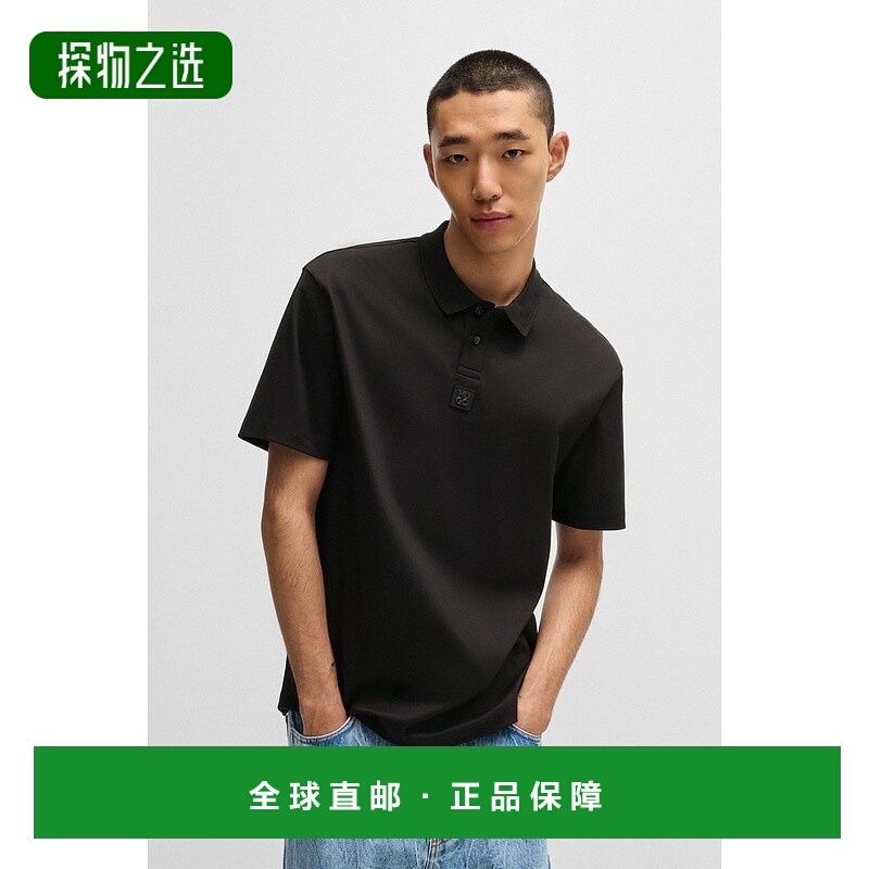 欧洲直邮HUGO BOSS雨果HUGO RED带Revisited标志的双面棉Polo