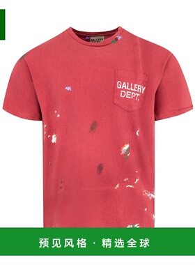 1h可退 香港直邮GALLERY DEPT. 男士 复古标志印花T恤 VLTP1043B