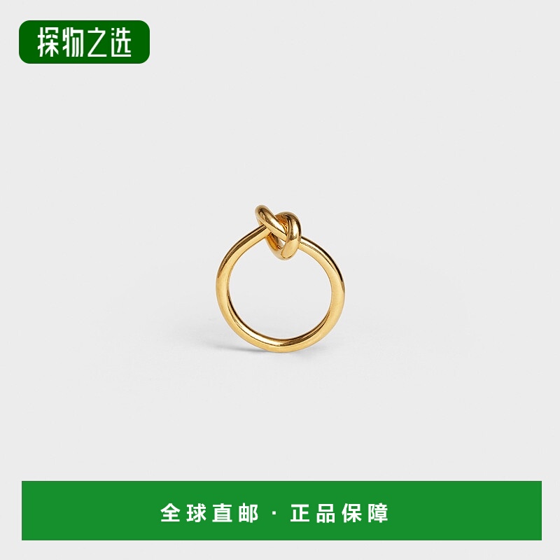 欧洲直邮Celine思琳KNOT系列女士戒指金色结扣460OE6ONB.36OX52