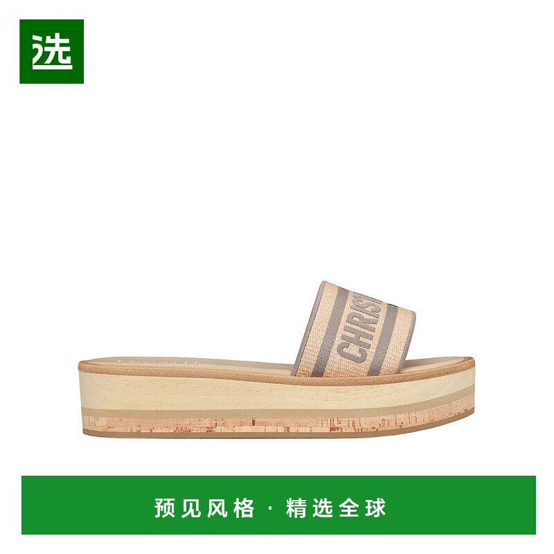香港直邮Dior 露趾拖鞋 KCO052ECJ厚底迪奥凉鞋