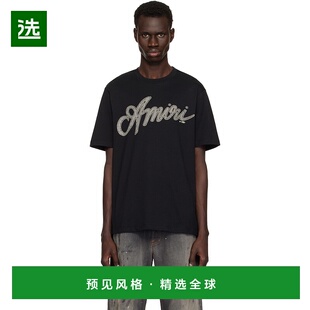 黑色 男士 Script AMJYTE1193 1h可退 恤 香港直邮AMIRI