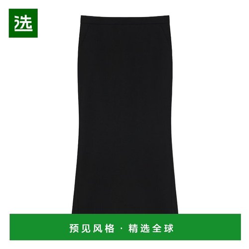 香港直邮Givenchy 卡迪绉纱中长裙 BW40YP164K半身裙包臀裙