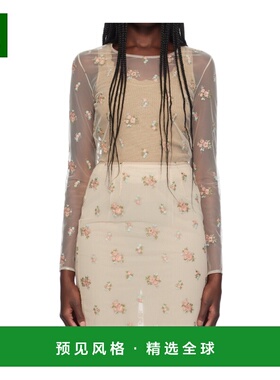 香港直邮BLUMARINE 女士T恤 A444C122AF1427 AW2024 花色 花卉图T