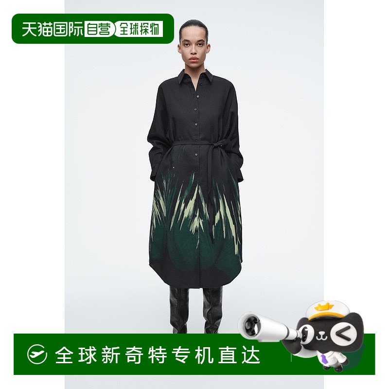 欧洲直邮COS 女士黑色莱赛尔纤维连衣裙新款