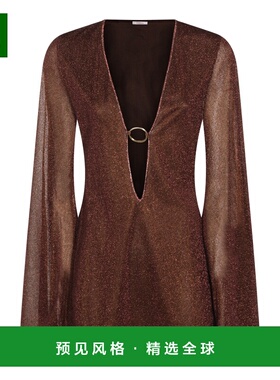 1h可退 香港直邮oseree 女士 巧克力色连衣裙 LYF246CHOCOLATE