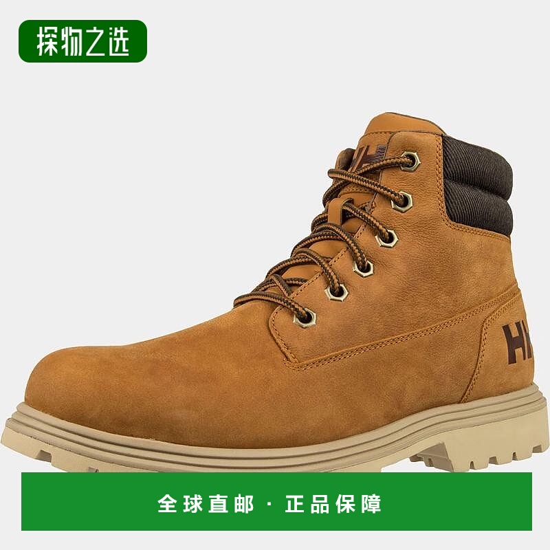 欧洲直邮Helly Hansen 男士绿色皮革Fremont山地靴海丽汉森