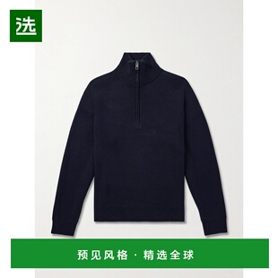 1h可退 香港直邮NILI LOTAN 男士 Nathaniel 棉质羊绒混纺半拉链