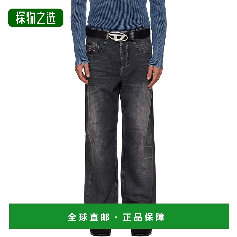 香港直邮Diesel 迪赛 男士 蓝色 Relaxed 2001 D-Macro-S5 牛仔裤