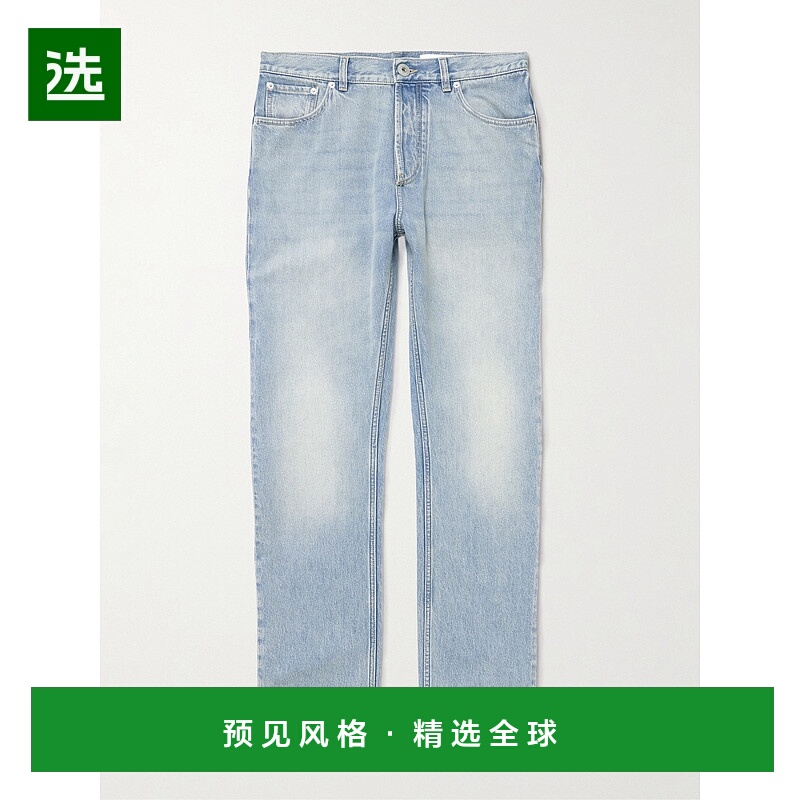 香港直邮mcqueen 亚历山大·麦昆 男士 Francis 直筒牛仔裤 84548